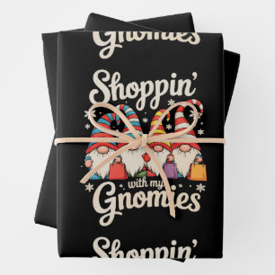 Kerstwinkelen met mijn kabouters Kabouter Kerstmis Inpakpapier Vel