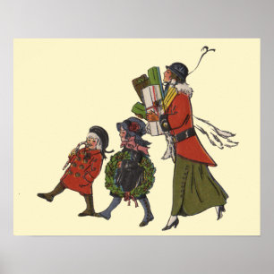 Kerstwinkelen met ouderwetse charme voor het hele  poster