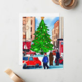 Kerstwinkelen Notitiekaartje (Voorkant / Achterkant in situ)