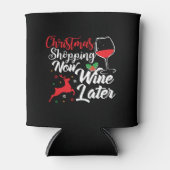 Kerstwinkelen Nu Wijn Later Blikjeskoeler (Voorkant)