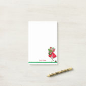 Kerstwinkelen op hoog niveau Naam toevoegen Gift Post-it® Notes (Op bureau)