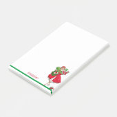 Kerstwinkelen op hoog niveau Naam toevoegen Gift Post-it® Notes (Schuin)