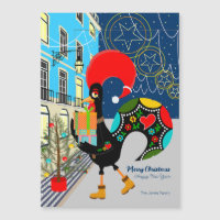 Kerstwinkelen Portugese Rooster kaart