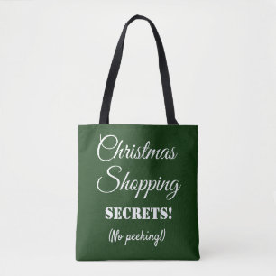kerstwinkelgeheimen geen groenen tote bag