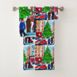 kerstwinkels bad handdoek