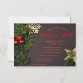 Kerstwinkels, bijkantoren van kerstfeestjes kaart (Voorkant)