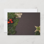 Kerstwinkels, bijkantoren van kerstfeestjes kaart (Achterkant)