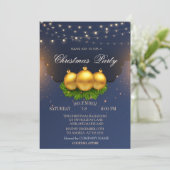 kerstwinkels Blauwe Kerstmis Company Kaart (Staand voorkant)