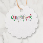 Kerstwinkels en teksten van Antlers Bedankjes Labels (Achterkant)