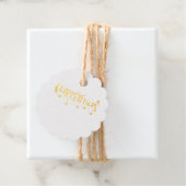 Kerstwinkels en teksten van Antlers Bedankjes Labels (Met doos)