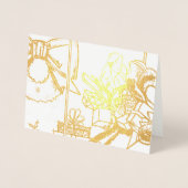 kerstwinkels folie kaarten (Voorkant)