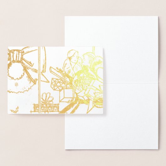 kerstwinkels folie kaarten (Display)