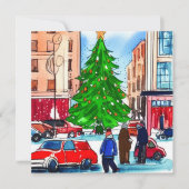 kerstwinkels kaart (Voorkant)