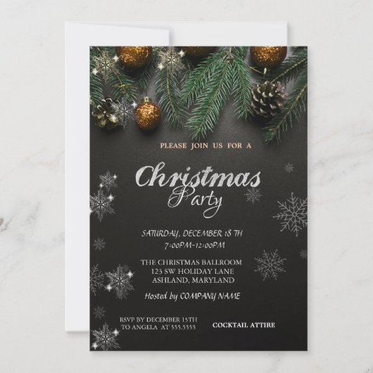 Kerstwinkels, kerstfeestfeest kaart (Voorkant)