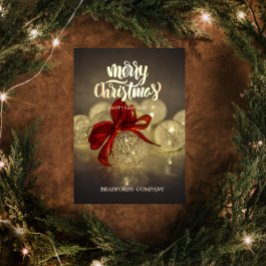 Kerstwinkels, Red Bow Kerstbedrijf Feestdagen Kaart