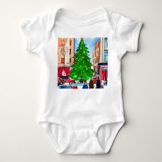 kerstwinkels romper (Voorkant)