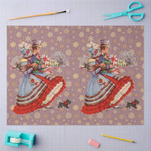 kerstwinkels tissuepapier (Craft)