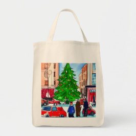 kerstwinkels tote bag