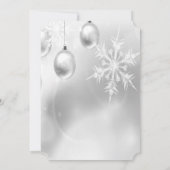 Kerstwinkels, Wineglass, CorporateKerstparty Kaart (Achterkant)