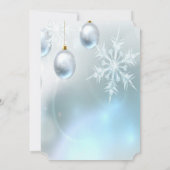 Kerstwinkels, Wineglass, CorporateKerstparty Kaart (Achterkant)