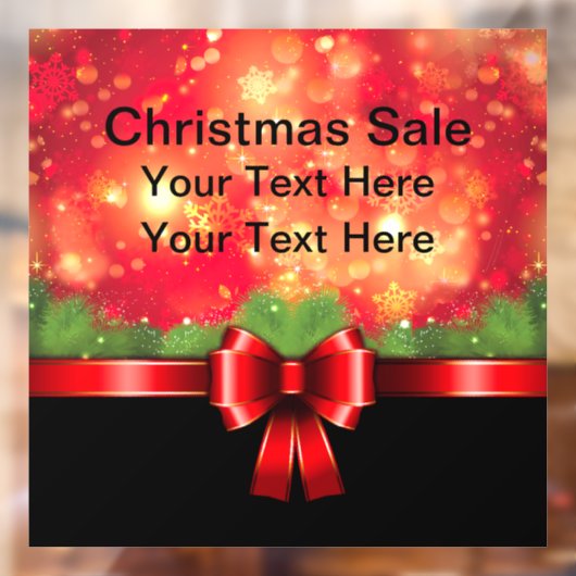 Kerstwinkelvenster Promotie Raamsticker (Vel 2)