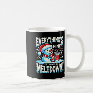 Kerstwinter Alles is prima, alleen het hebben van Koffiemok
