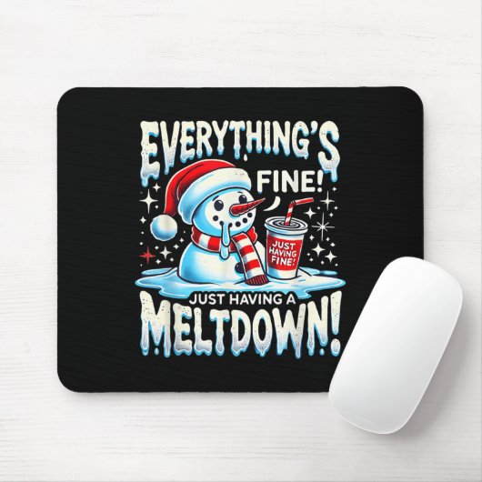 Kerstwinter Alles is prima, alleen het hebben van  Muismat (Met muis)