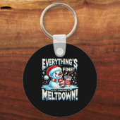 Kerstwinter Alles is prima, alleen het hebben van  Sleutelhanger (Voorkant)