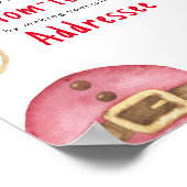 Kerstwinter baby shower Mam om geadresseerd te zij Poster (Hoek)