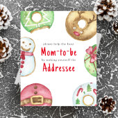 Kerstwinter baby shower Mam om geadresseerd te zij Poster