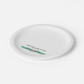 Kerstwinter Baby shower Papieren Bordje (Gekanteld)