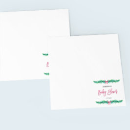 Kerstwinter Baby shower Servet