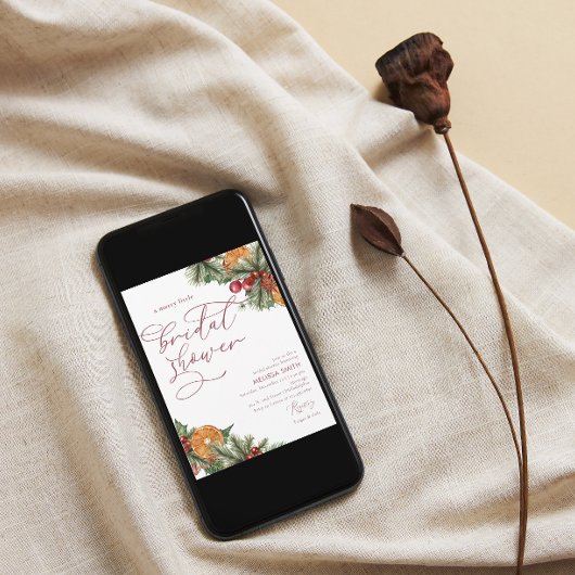 Kerstwinter Bloemen Vrolijk klein Vrijgezellenfees Kaart