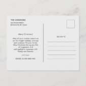 Kerstwinter boeket van rode bessen één foto briefkaart (Achterkant)