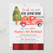 Kerstwinter  Boerderij Vrachtdag Kaart (Voorkant)