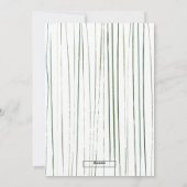 Kerstwinter Botanische Waterverf Feestdagenkaart (Achterkant)