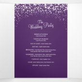 Kerstwinter bruiloft bomen en meer kunst drieluik programma (Binnenkant midden)