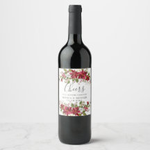 Kerstwinter BRUILOFT Gepersonaliseerde "proost"