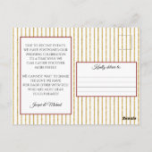 Kerstwinter bruiloft uitgesteld Verschuiven Briefkaart (Achterkant)