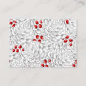 Kerstwinter bruiloft uitnodiging RSVP Informatiekaartje (Achterkant)