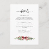 Kerstwinter Details Behuizing Kaart (Voorkant)