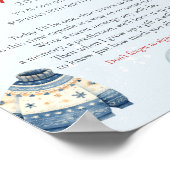 Kerstwinter eerste verjaardag tijd Capsule Poster (Hoek)