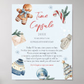 Kerstwinter eerste verjaardag tijd Capsule Poster (Voorkant)