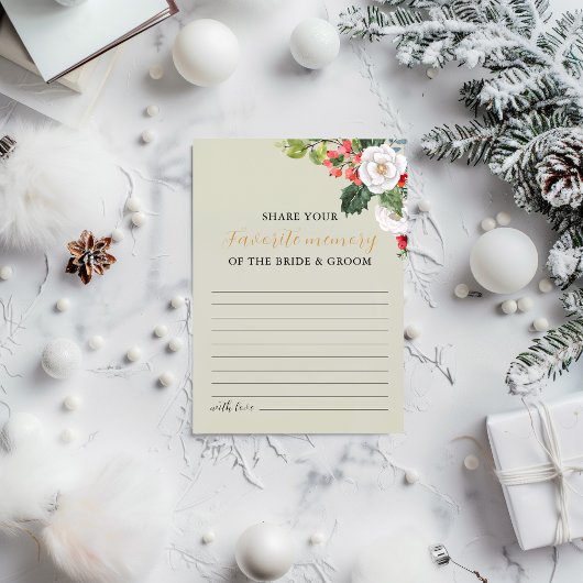 Kerstwinter Favoriete Geheugenspel Kaart