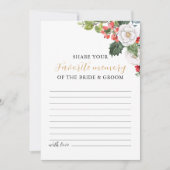 Kerstwinter Favoriete Geheugenspel Kaart (Voorkant)