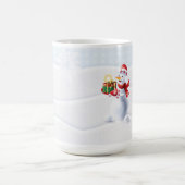 Kerstwinter: feestdag — Tale Fantasy Snowy Snowman Koffiemok (Center)