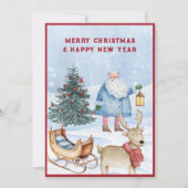 kerstwinter feestdagenkaart (Voorkant)