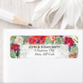 kerstwinter floral return address labels (Insitu)
