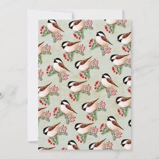 Kerstwinter Foto Save the Date Kaart (Achterkant)