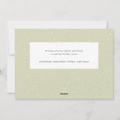 Kerstwinter groen Fotobericht Feestdagenkaart (Achterkant)